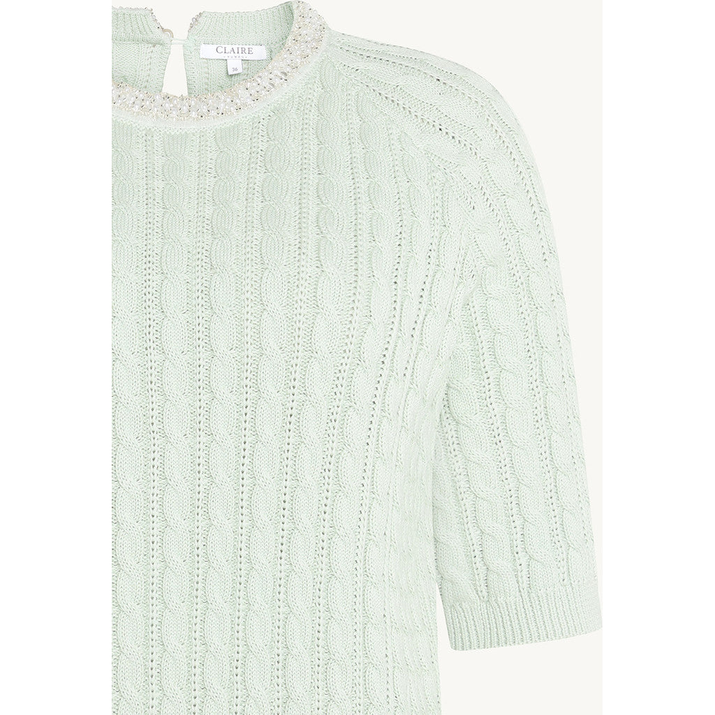 CLAIRE CWPearline Pullover 4422 Pale Aqua