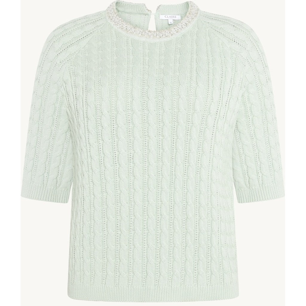 CLAIRE CWPearline Pullover 4422 Pale Aqua