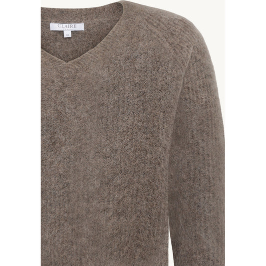 CLAIRE CWPetrusjka Pullover 13578 Cacao Melange
