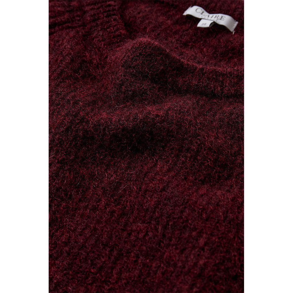 CLAIRE CWPhiline-L Pullover 13748 Wine Melange