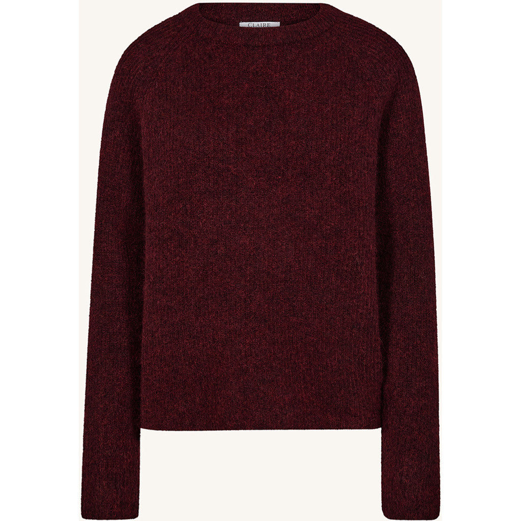 CLAIRE CWPhiline-L Pullover 13748 Wine Melange