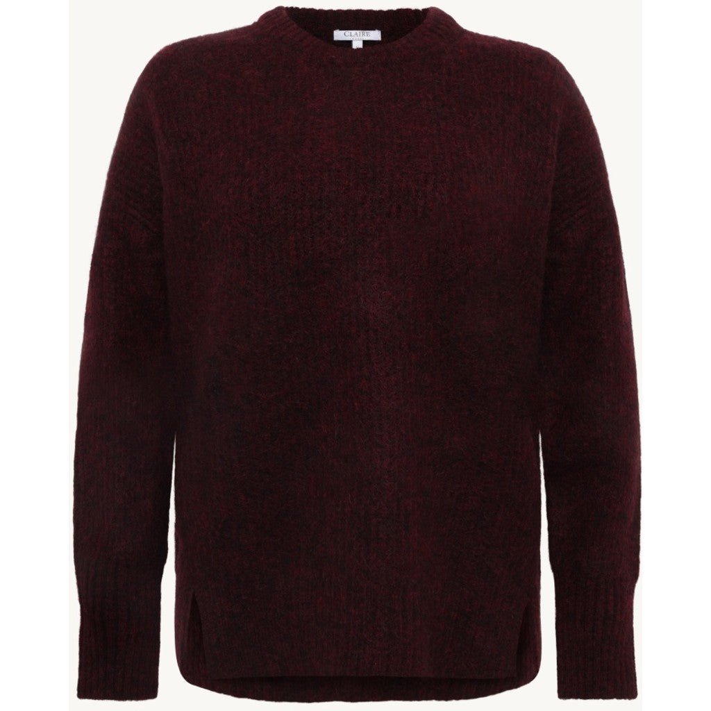 CLAIRE CWPianna Pullover 13748 Wine Melange