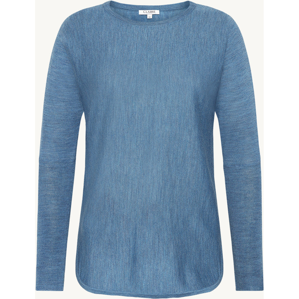 CLAIRE CWPippa Pullover 14155 Blue Iris Melange