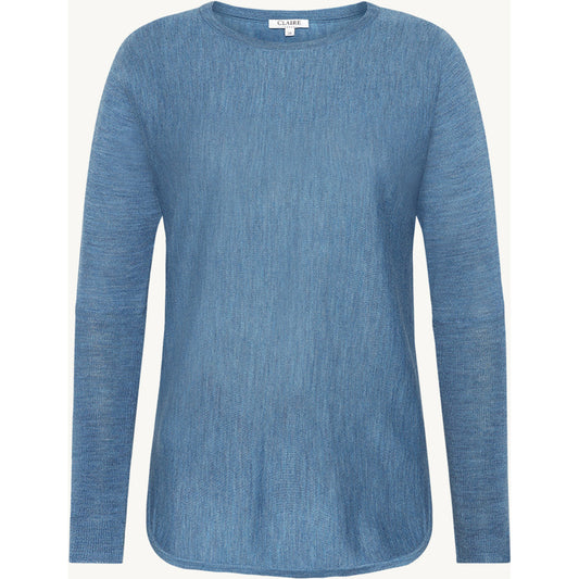 CLAIRE CWPippa Pullover 14155 Blue Iris Melange