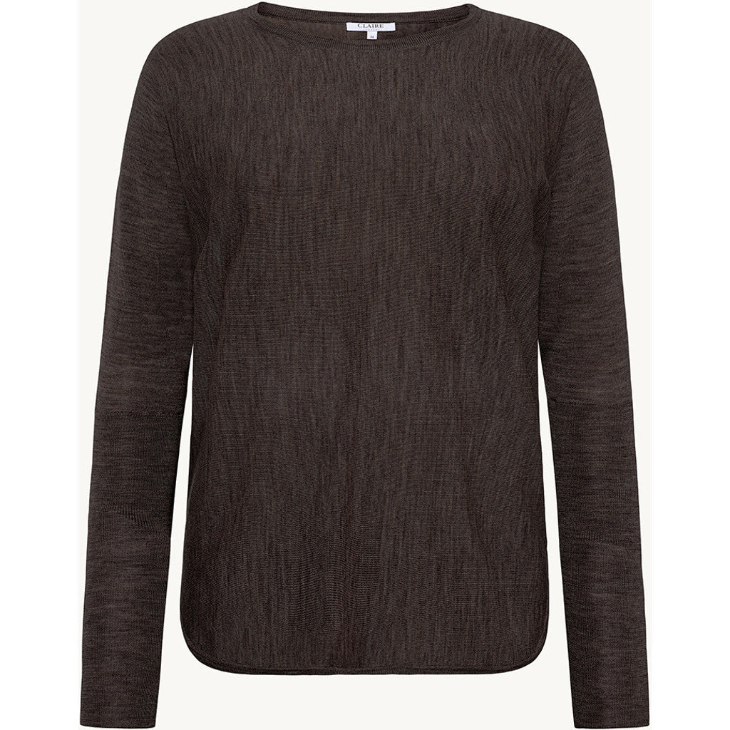 CLAIRE CWPippa Pullover 14579 Hot Fudge Melange