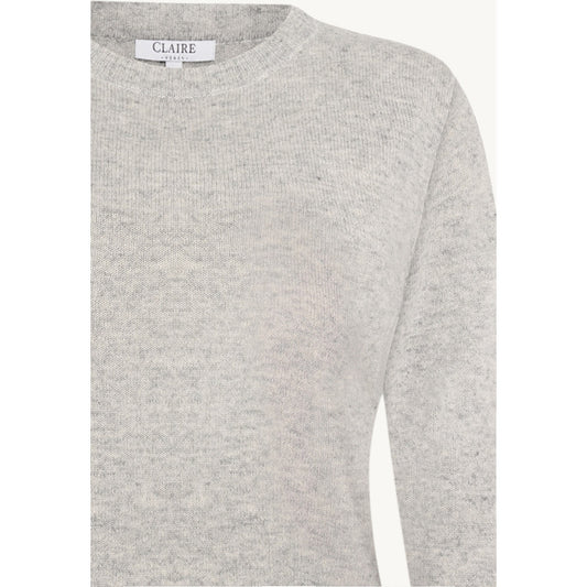 CLAIRE CWPreet Pullover 1218 Soft Grey Melange