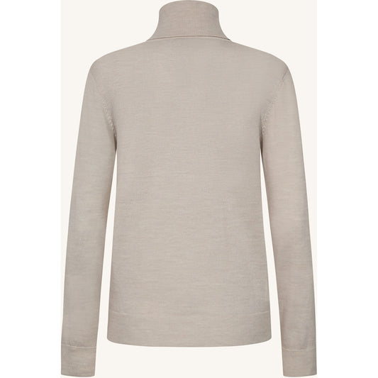 CLAIRE CWPriscilla Roll neck Knitwear 13261 Sand Stone Melange