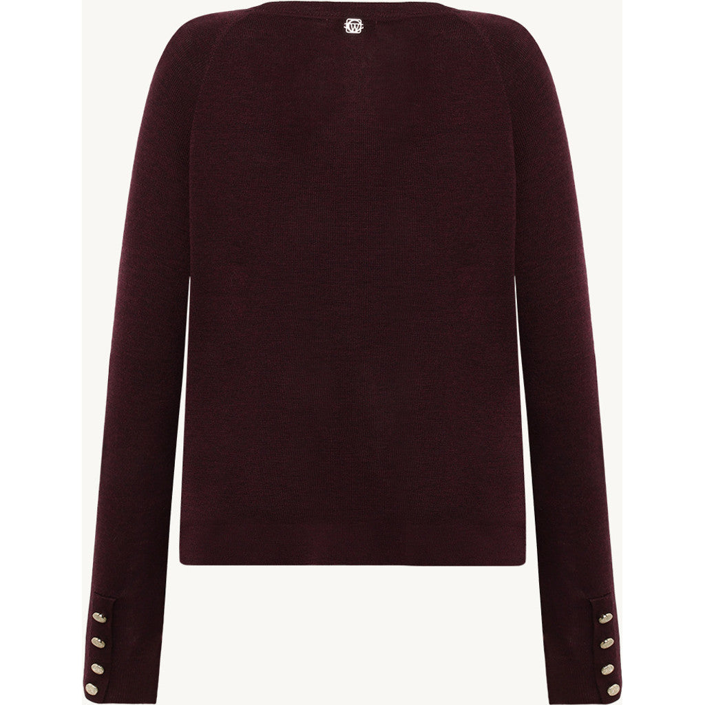 CLAIRE CWPurity Pullover 13748 Wine Melange