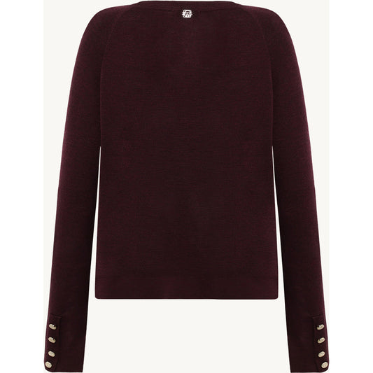CLAIRE CWPurity Pullover 13748 Wine Melange