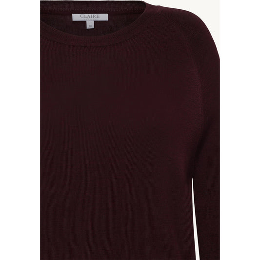CLAIRE CWPurity Pullover 13748 Wine Melange