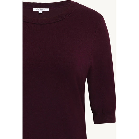 CLAIRE CWPutri Pullover 13748 Wine Melange