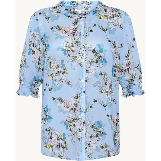 CLAIRE CWRegitse Flower Leaves Shirts 3185 Serenity