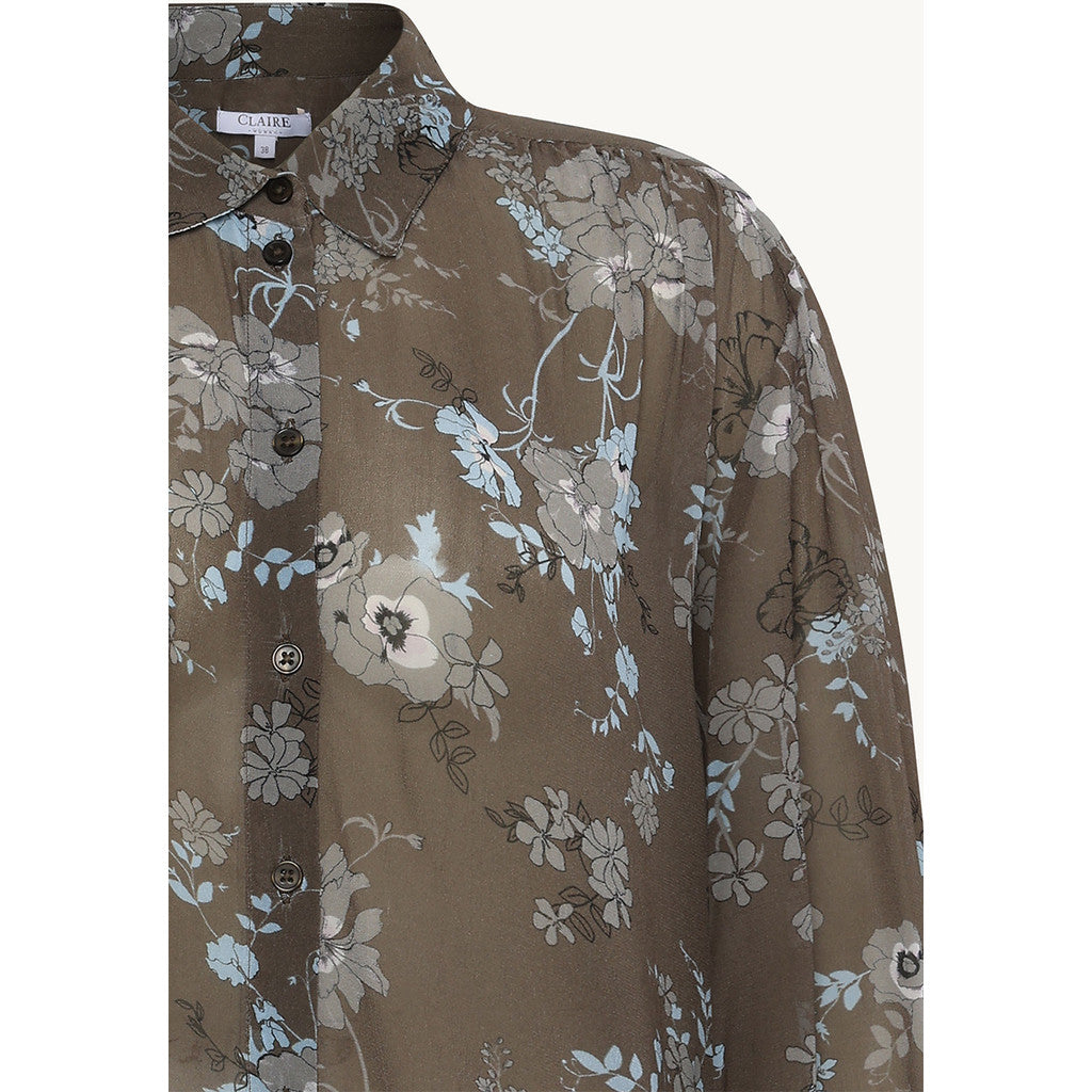 CLAIRE CWRenette Poppy 3/4 Sleeves Shirts 3579 Deer Brown