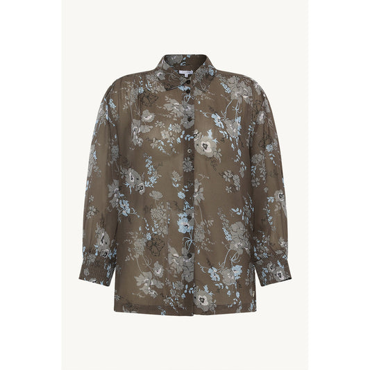 CLAIRE CWRenette Poppy 3/4 Sleeves Shirts 3579 Deer Brown