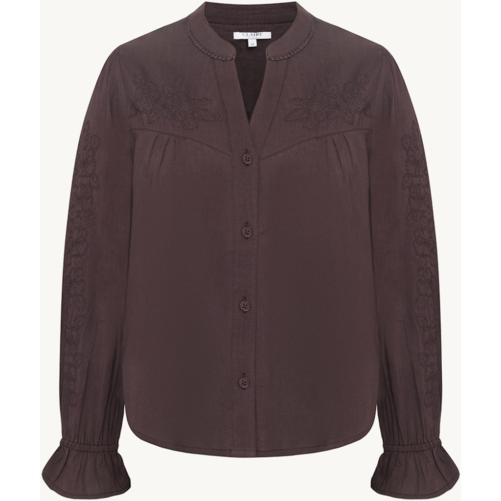 CLAIRE CWShiloh Shirts 4565 Chocolate
