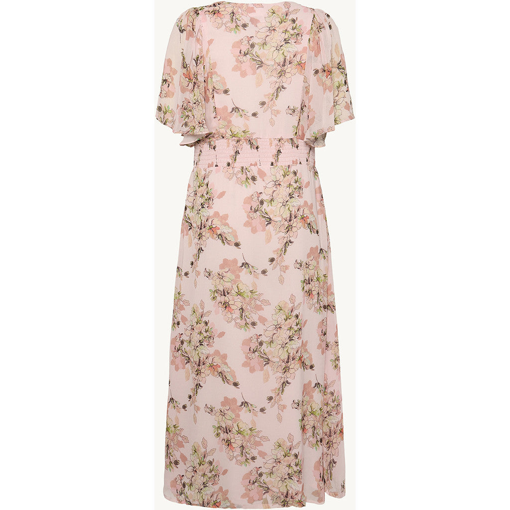 CLAIRE Dress CWDanijela Flower Leaves Dresses 4306 Pink Touch