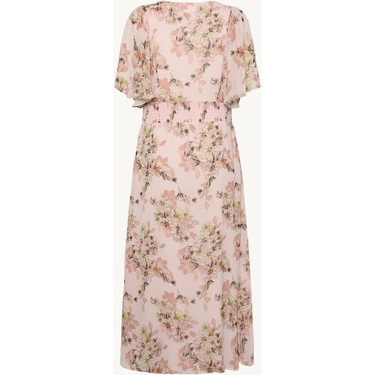 CLAIRE Dress CWDanijela Flower Leaves Dresses 4306 Pink Touch