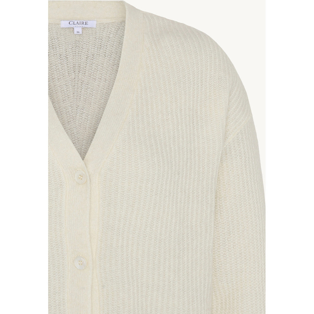 CLAIRE Knit CWCajsa Cardigan 3270 Ivory