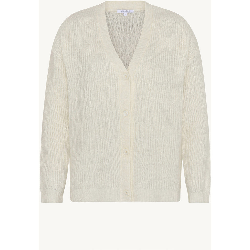 CLAIRE Knit CWCajsa Cardigan 3270 Ivory