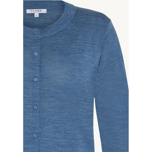 CLAIRE Knit CWCandy Cardigan 14155 Blue Iris Melange