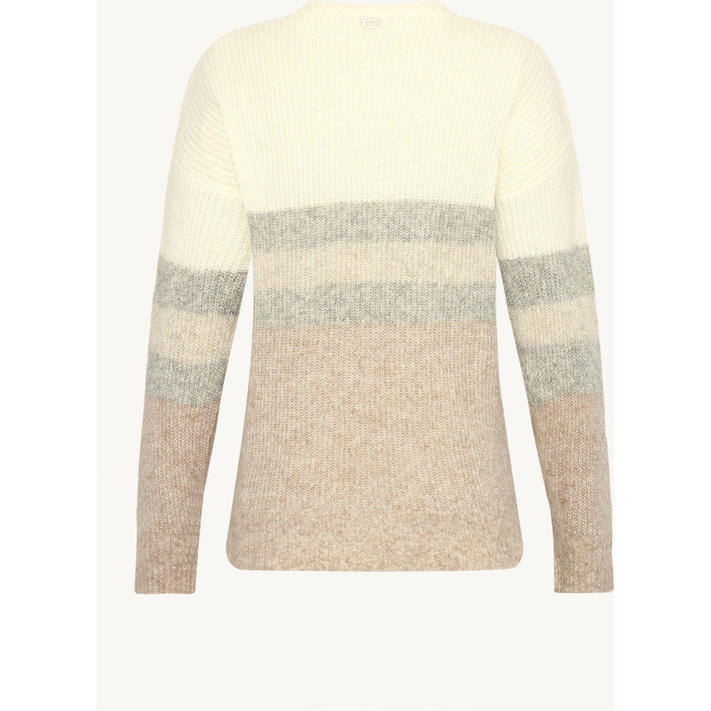 CLAIRE Knit CWPianna Stripe Pullover 13264 Atmosphere Melange
