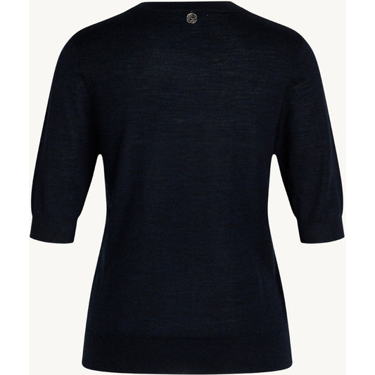 CLAIRE Knit CWPutri Pullover 13151 Dark Navy Melange