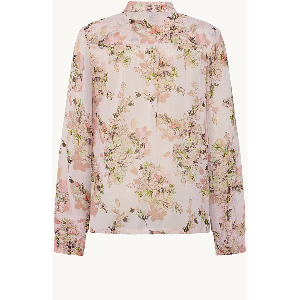 CLAIRE Shirt CWRenette Flower Leaves Shirts 4306 Pink Touch