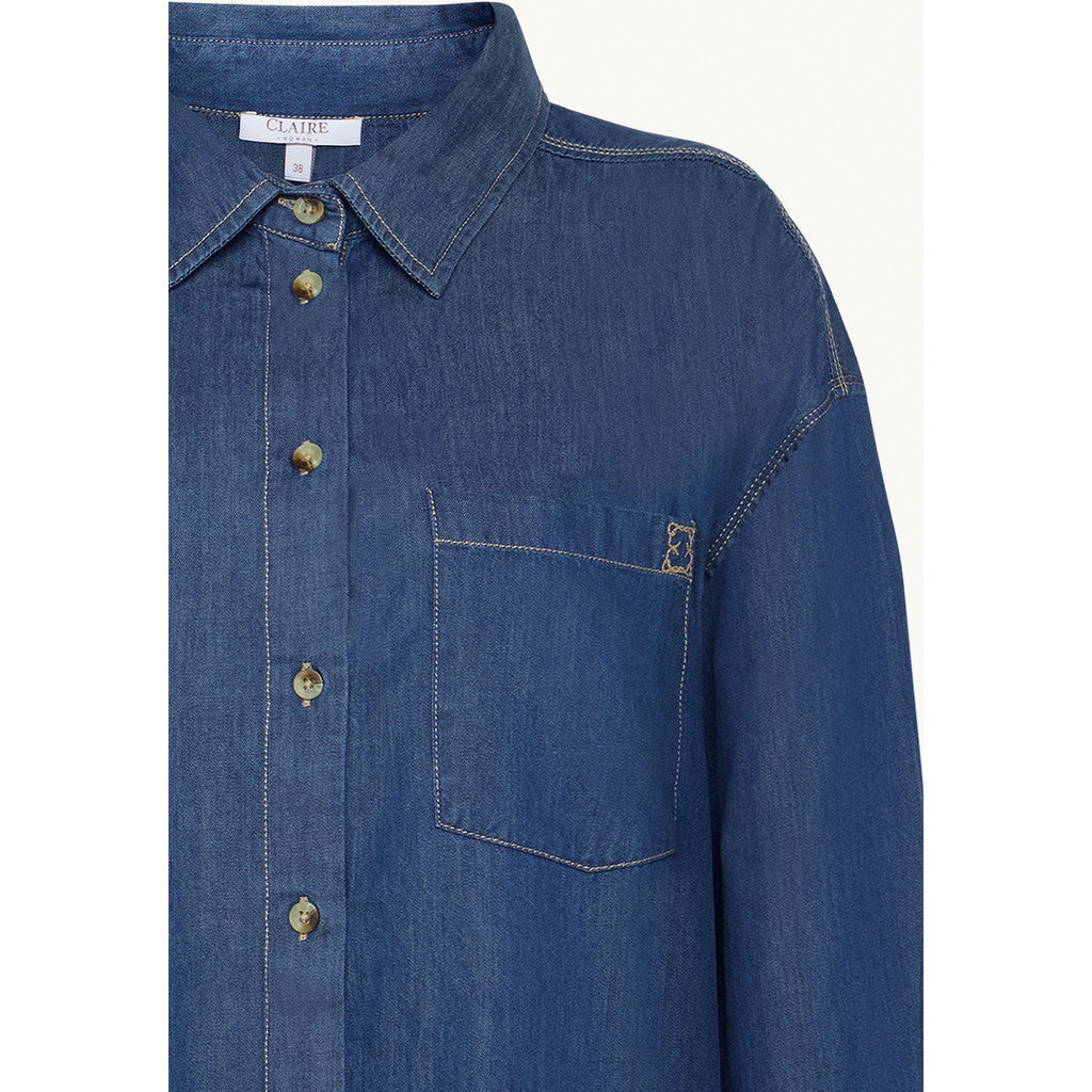 CLAIRE Shirt CWRhianna Shirts 3017 Blue Denim