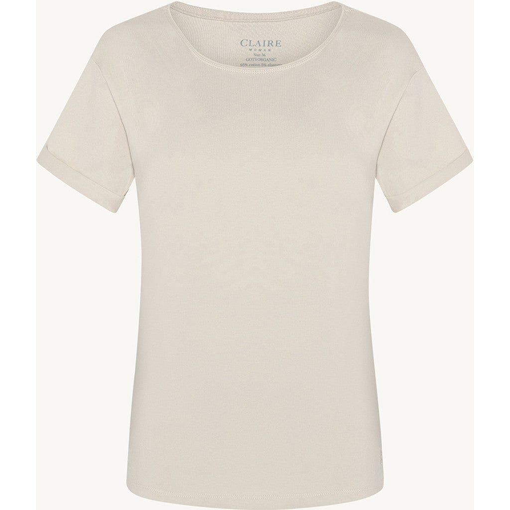 CLAIRE T-shirt CWAiofe T-shirt S/S 3261 Sand Stone