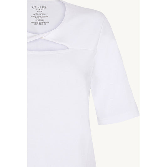 CLAIRE T-shirt CWAislynn T-shirt L/S 3246 White