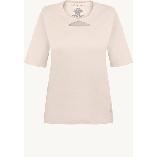 CLAIRE T-shirt CWAislynn T-shirt L/S 3261 Sand Stone