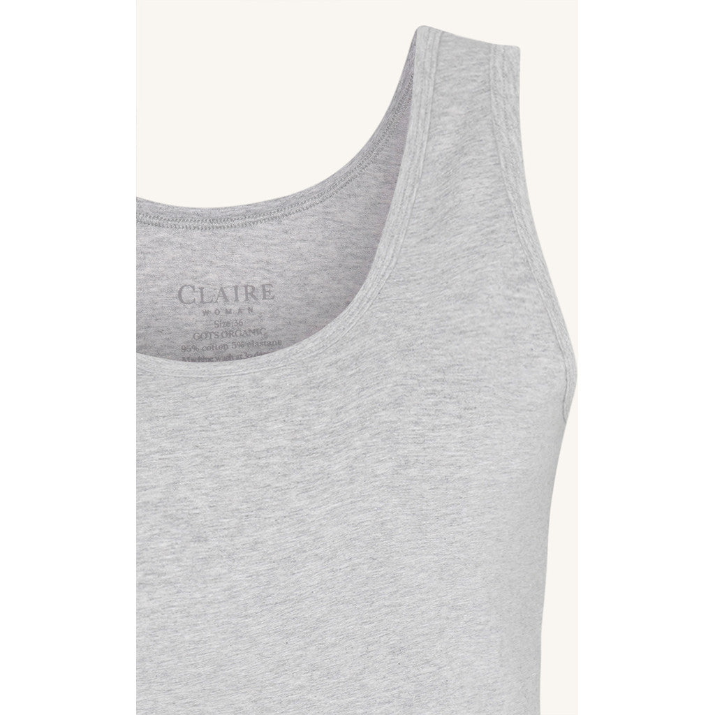 CLAIRE T-shirt CWAlexa Tops 1218 Soft Grey Melange