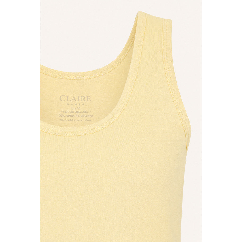 CLAIRE T-shirt CWAlexa Tops 4626 Pale Yellow