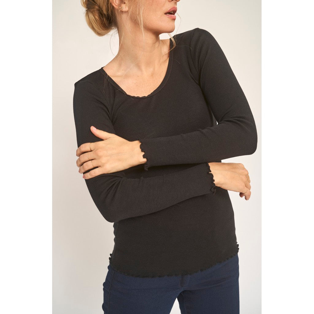 CLAIRE T-shirt CWAmber T-shirt L/S 3244 Black