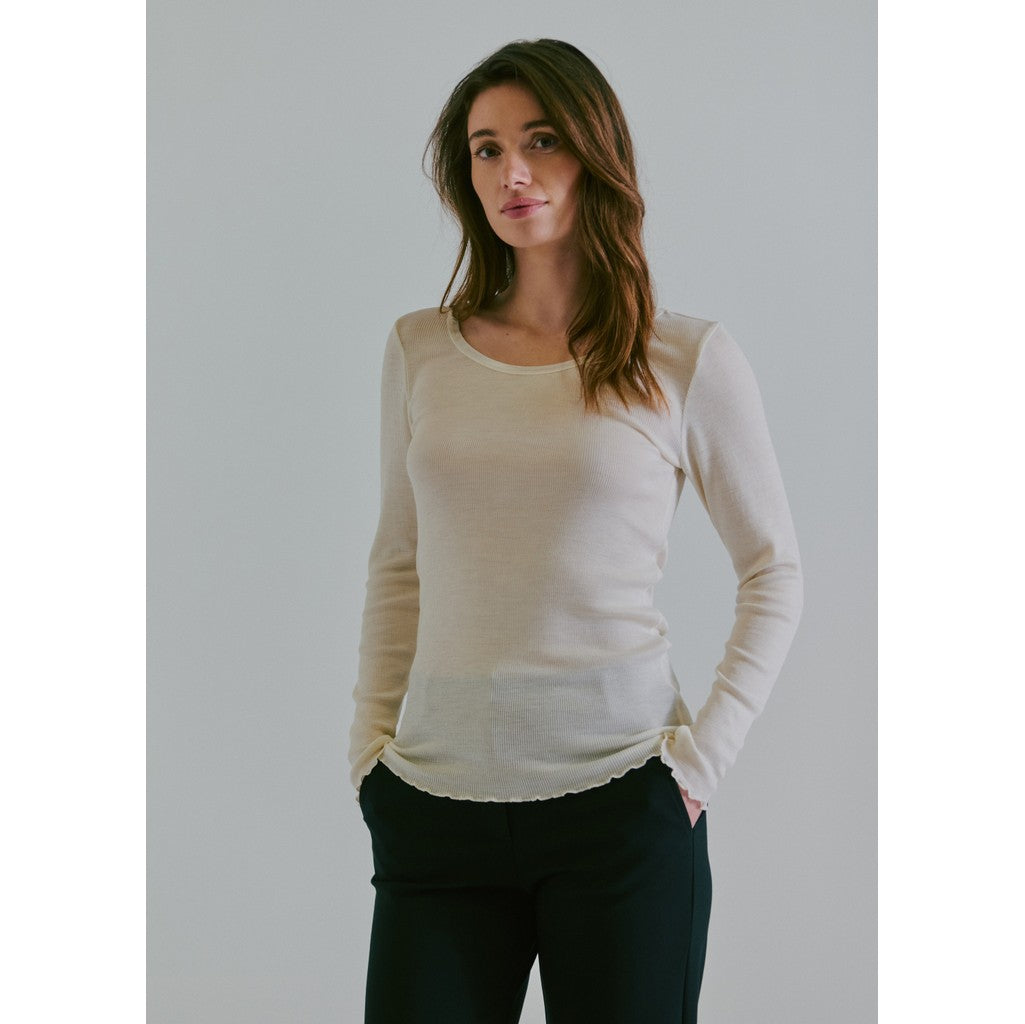 CLAIRE T-shirt CWAmber T-shirt L/S 3270 Ivory
