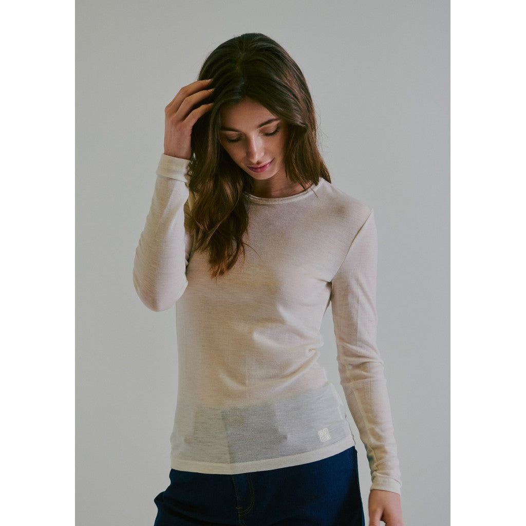 CLAIRE T-shirt CWAubree Slipdress 3270 Ivory