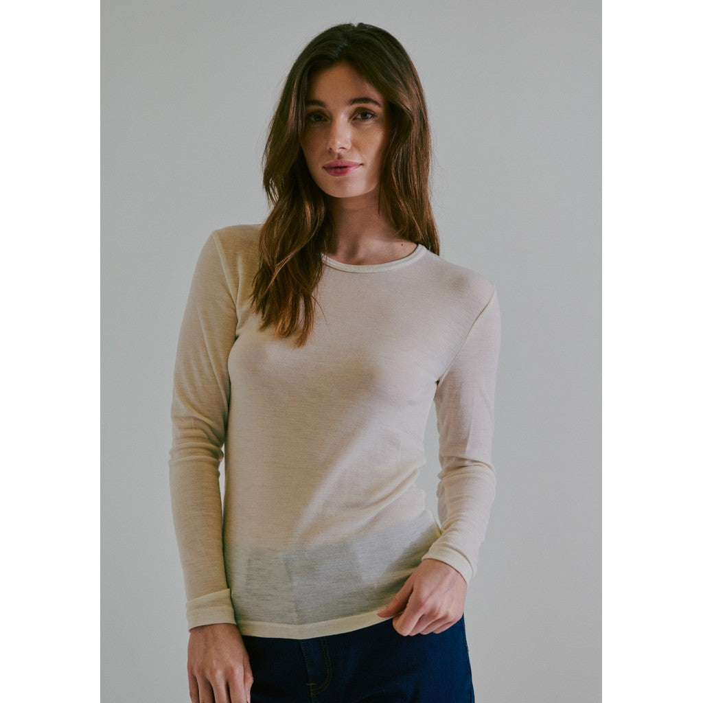 CLAIRE T-shirt CWAubree Slipdress 3270 Ivory