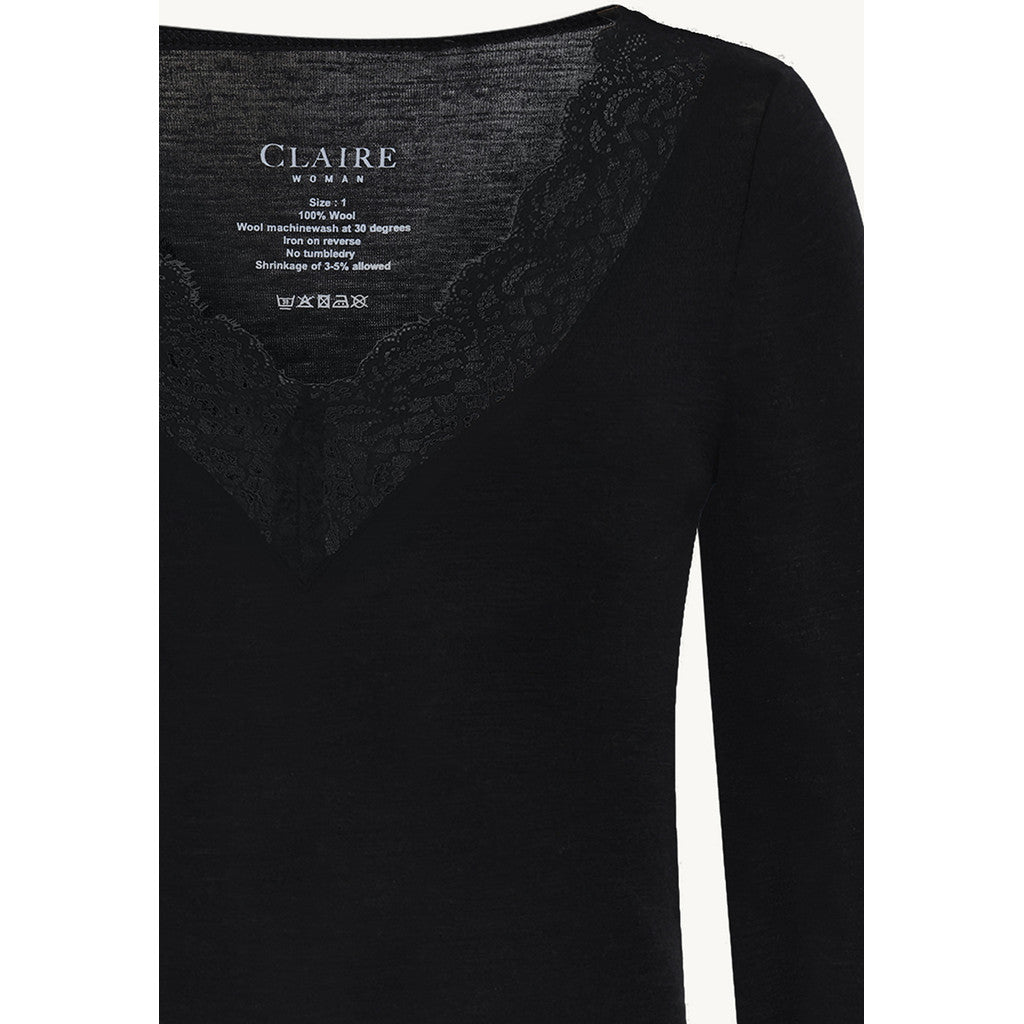 CLAIRE T-shirt CWAugustina T-shirt L/S 3244 Black