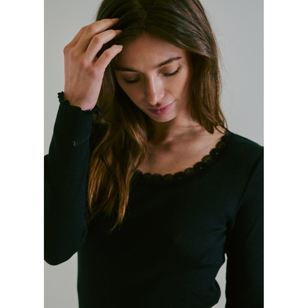 CLAIRE T-shirt CWAvalon Slipdress 3244 Black