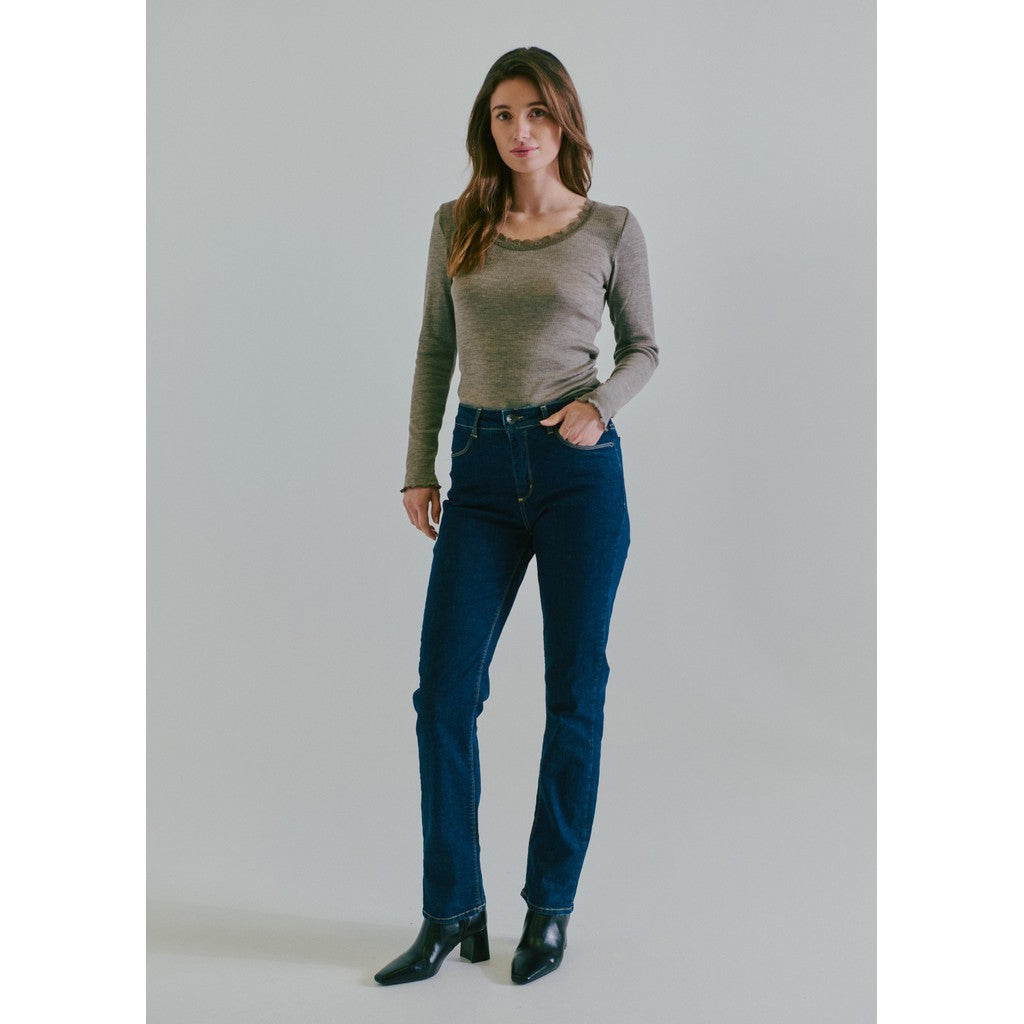 CLAIRE Trousers CWJanice Trousers 3006 Blue Jeans