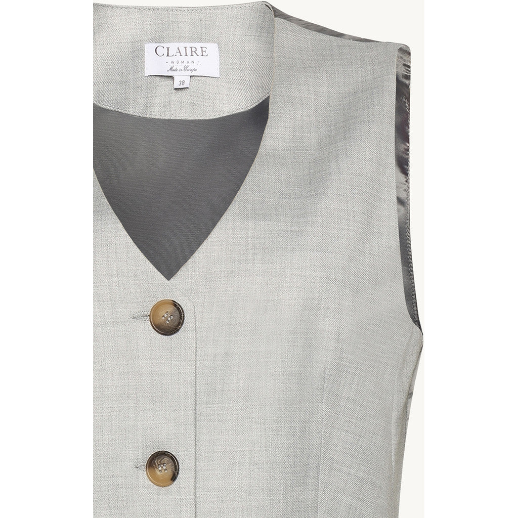 CLAIRE Vest CWEliane Waistcoat 1218 Soft Grey Melange