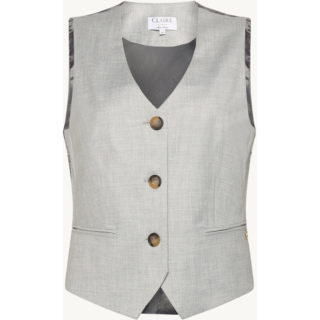 CLAIRE Vest CWEliane Waistcoat 1218 Soft Grey Melange