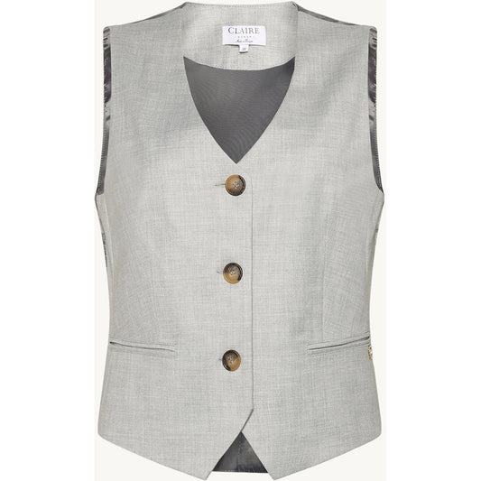 CLAIRE Vest CWEliane Waistcoat 1218 Soft Grey Melange